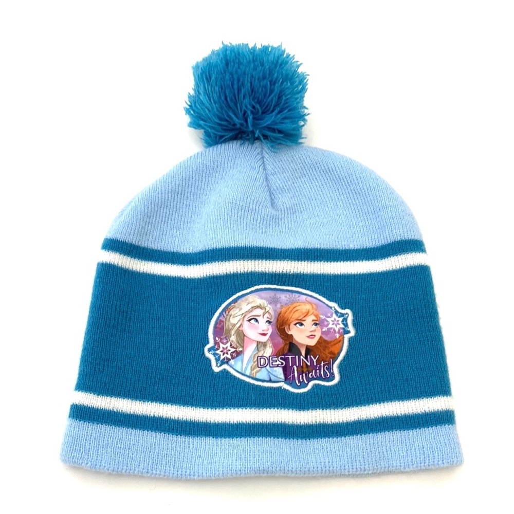 Disney Frozen II Anna & Elsa Pom Beanie